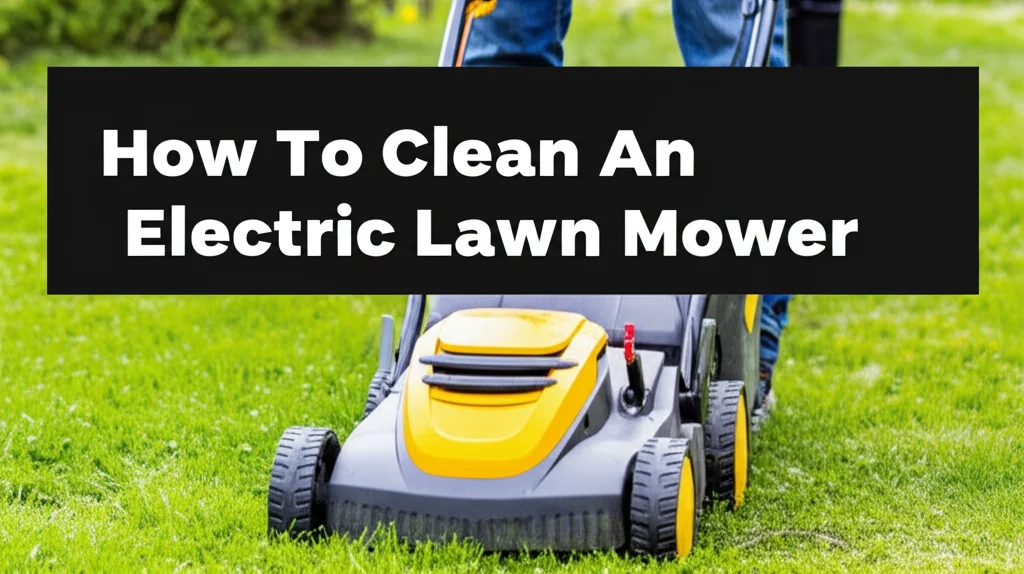 Keep your electric lawn mower running smoothly! Learn how to clean it effectively with our guide, ensuring optimal performance & a long lifespan.
