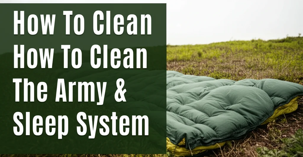 How To Clean The Army Sleep System