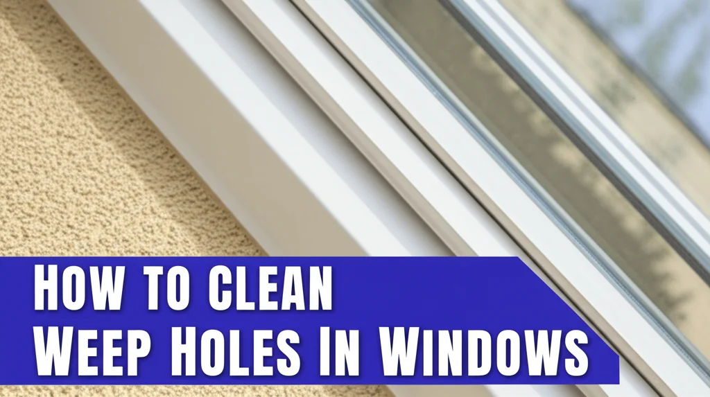 Discover how to clean weep holes in windows effectively! This guide provides simple steps to prevent water damage & ensure window longevity. Learn now!