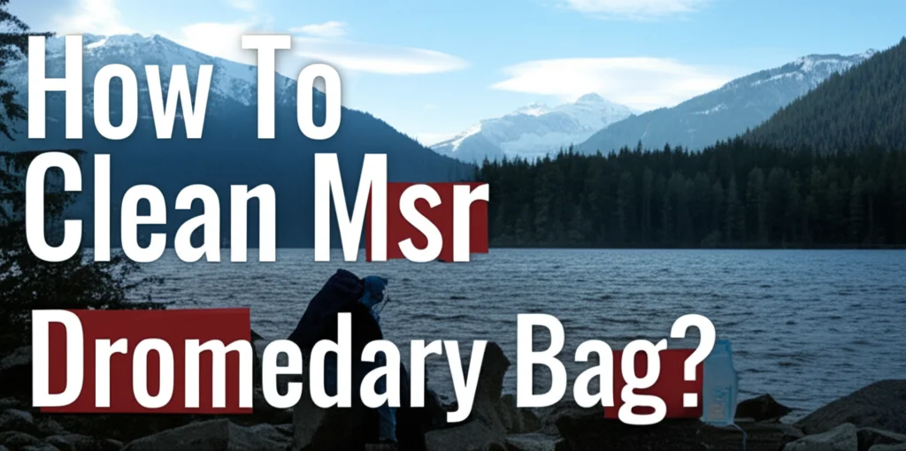 How To Clean Msr Dromedary Bag?