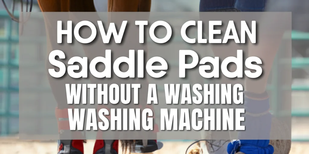 Don't have a washing machine? No problem! Learn how to effectively clean your saddle pads by hand, keeping them fresh & hygienic for your horse.