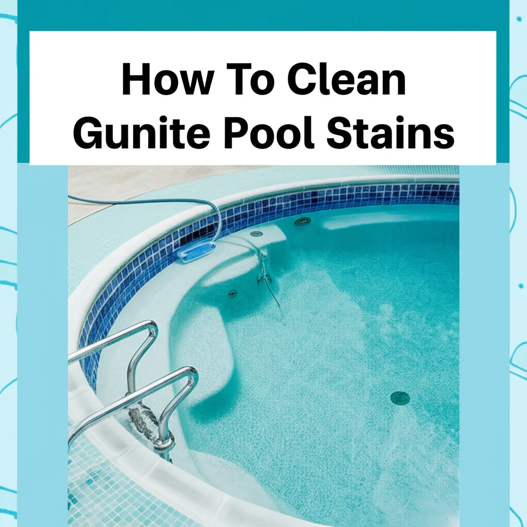 Discover effective methods to clean gunite pool stains & restore your pool's beauty! This guide covers stain identification, removal techniques, & preventative measures.