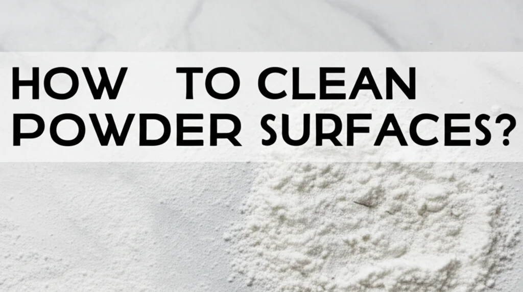 Discover the best ways to clean powder surfaces effectively! This guide covers techniques for various powder types & surfaces, leaving them spotless.