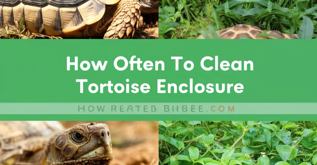 Discover the ideal cleaning schedule for your tortoise's habitat! Learn how often to spot clean, deep clean, & maintain a healthy environment.
