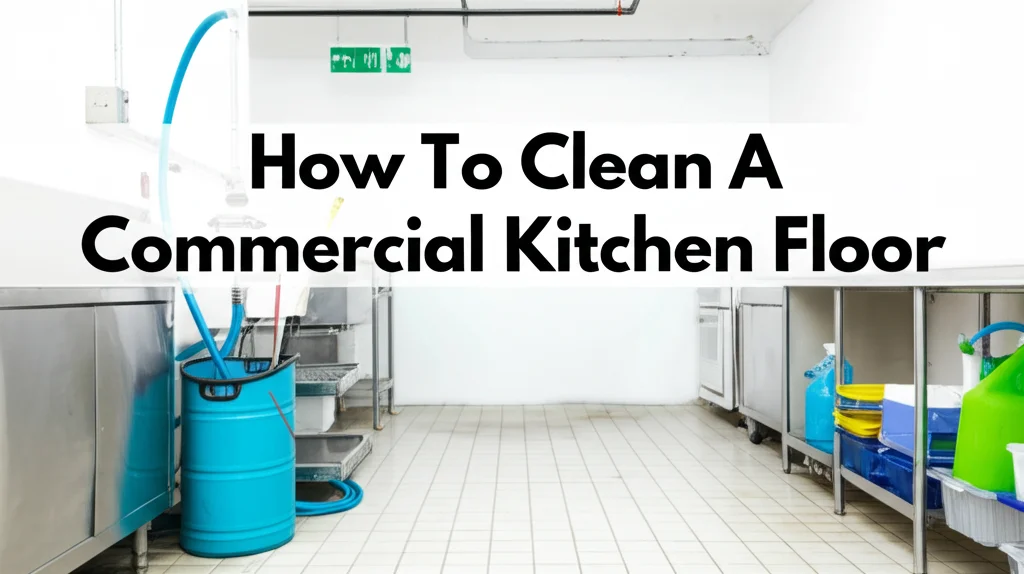 Keep your commercial kitchen safe & sanitary! Learn expert tips on how to clean a commercial kitchen floor effectively, from daily maintenance to deep cleaning.