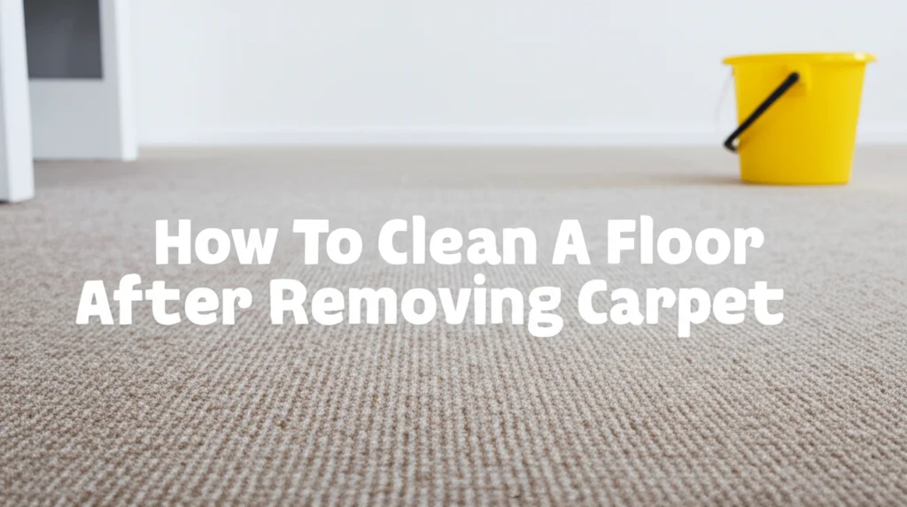 How To Clean A Floor After Removing Carpet