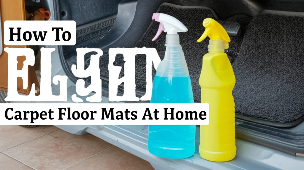Keep your car looking its best! Learn how to clean carpet floor mats at home with our easy guide. Save money & restore freshness.