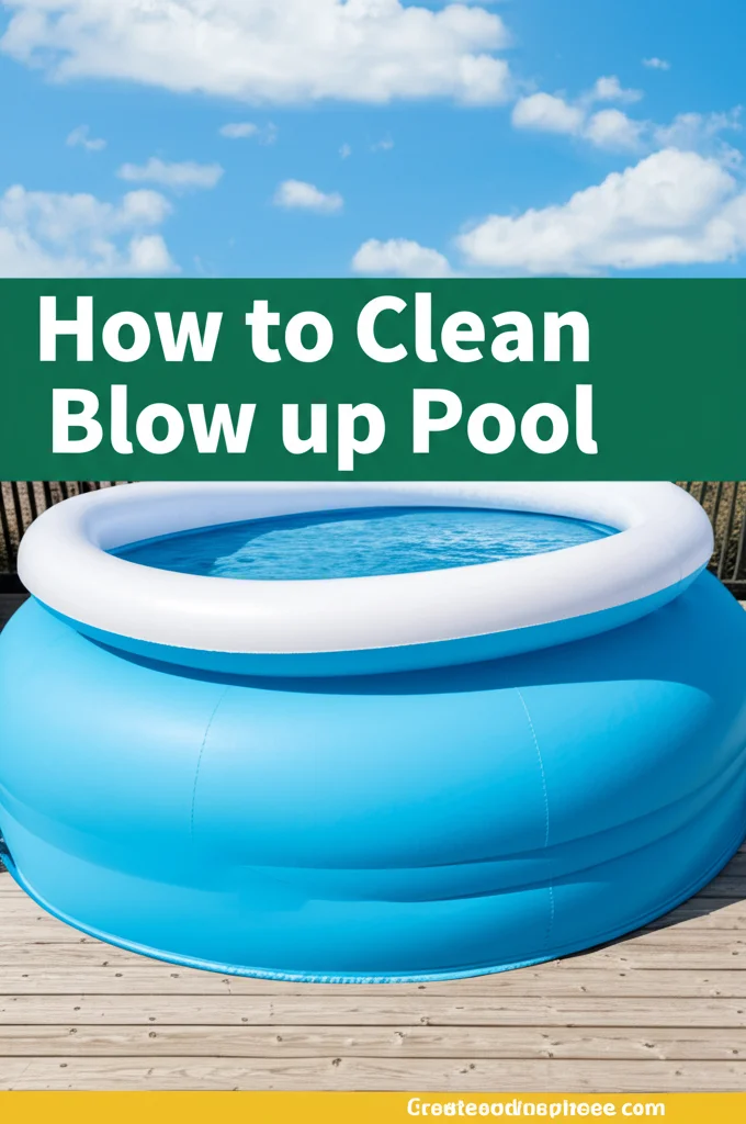 How to Clean Blow up Pool
