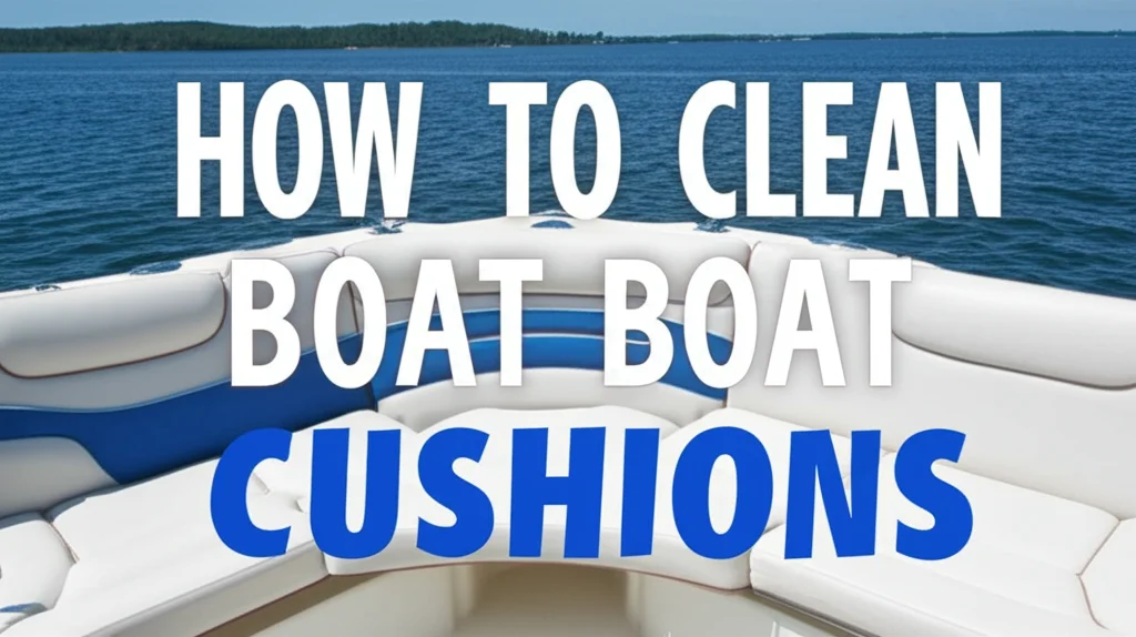 How to Clean Boat Cushions