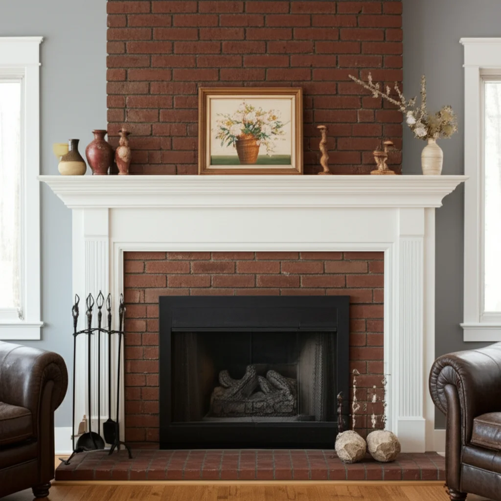 How to Clean Brick Fireplace Before Painting