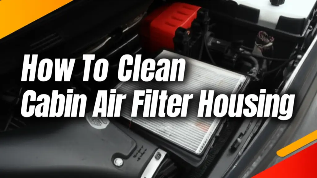 How To Clean Cabin Air Filter Housing