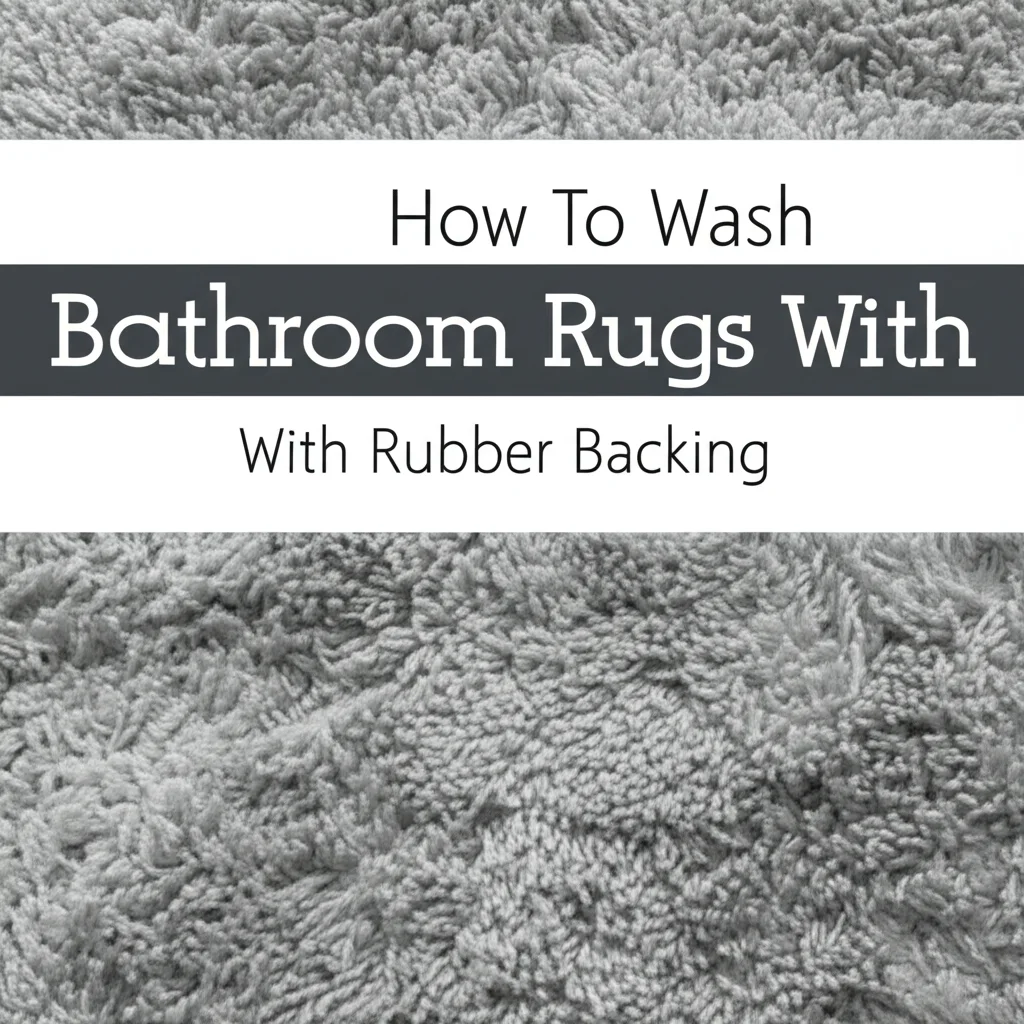 Learn how to effectively wash bathroom rugs with rubber backing to keep them fresh & clean! This guide covers machine & hand washing tips.