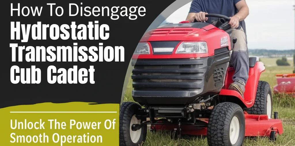 How To Disengage Hydrostatic Transmission Cub Cadet Unlock The Power Of Smooth Operation