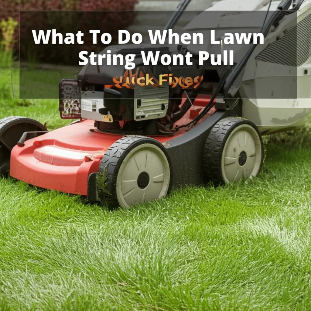 What To Do When Lawn Mower String Wont Pull Quick Fixes