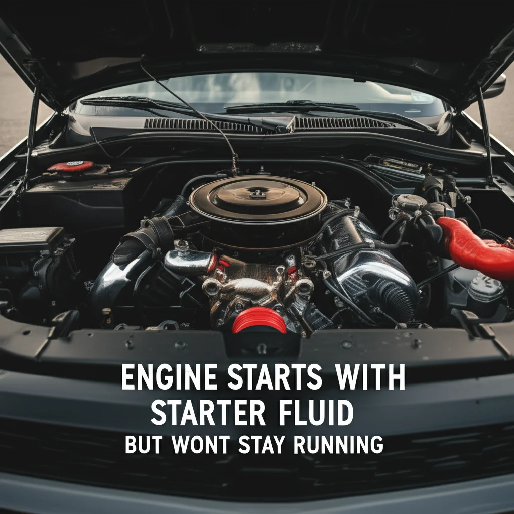 Discover why your engine starts with starter fluid but dies immediately & how to diagnose the fuel system issues causing this frustrating problem.