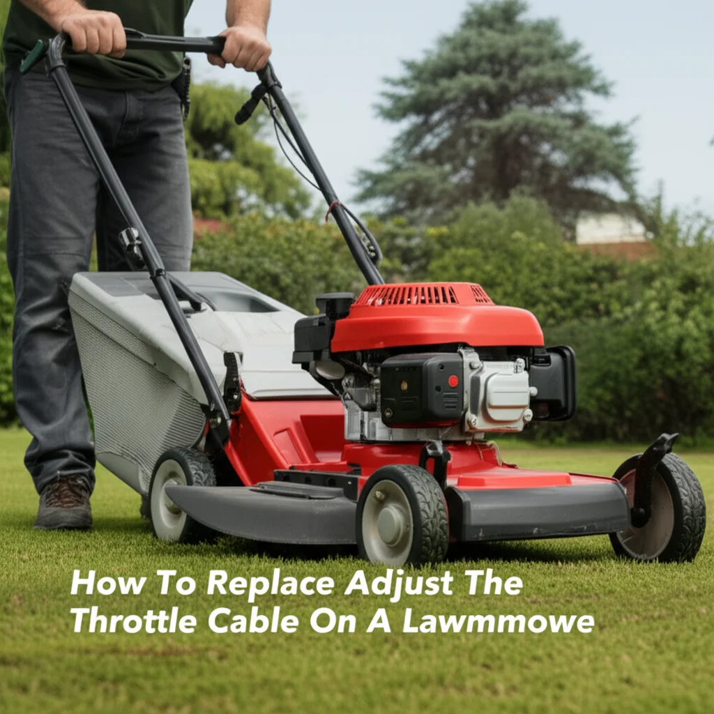 How To Replace Adjust The Throttle Cable On A Lawnmowe