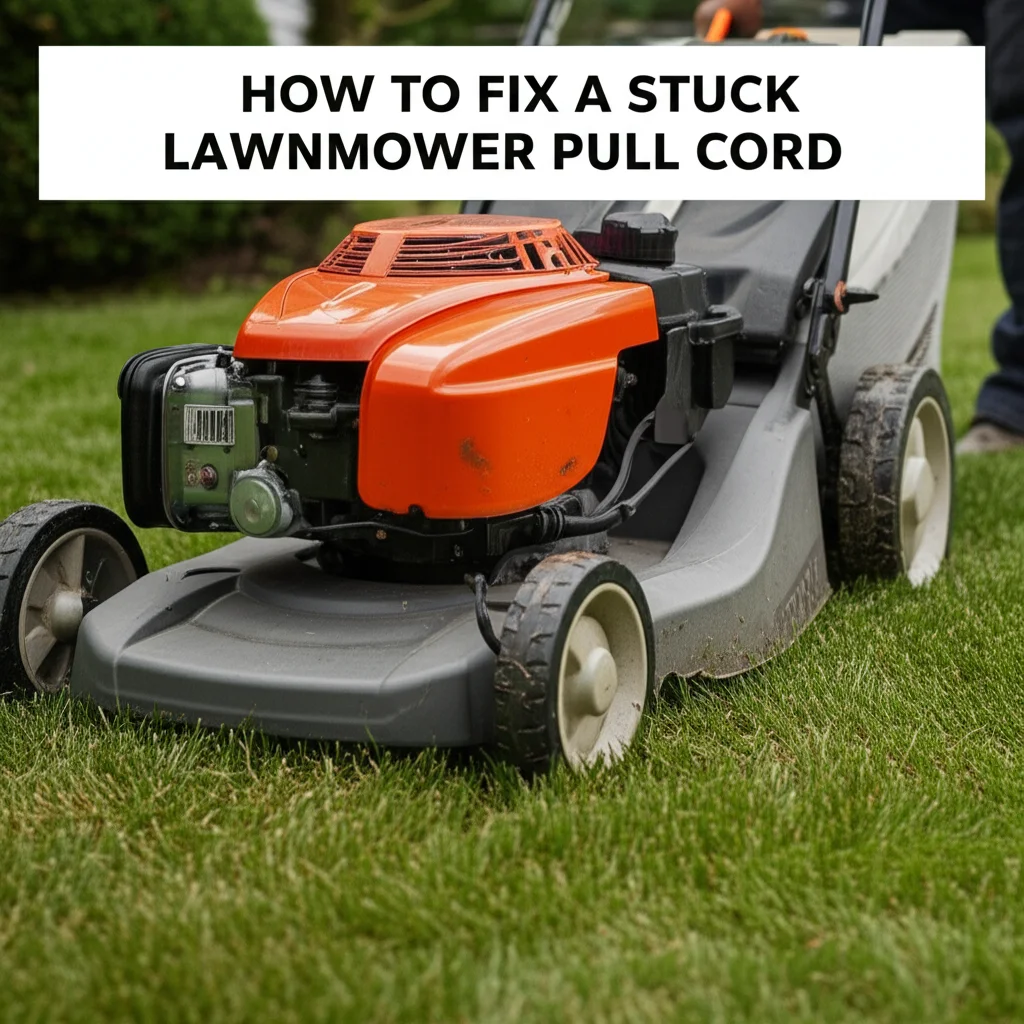 How To Fix A Stuck Lawnmower Pull Cord