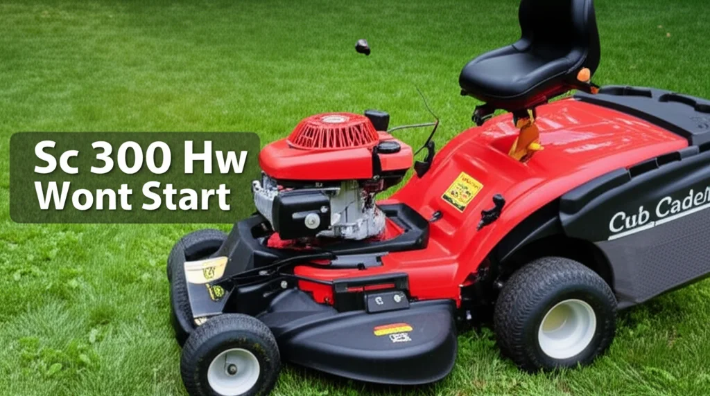 Cub Cadet Sc 300 Hw Wont Start