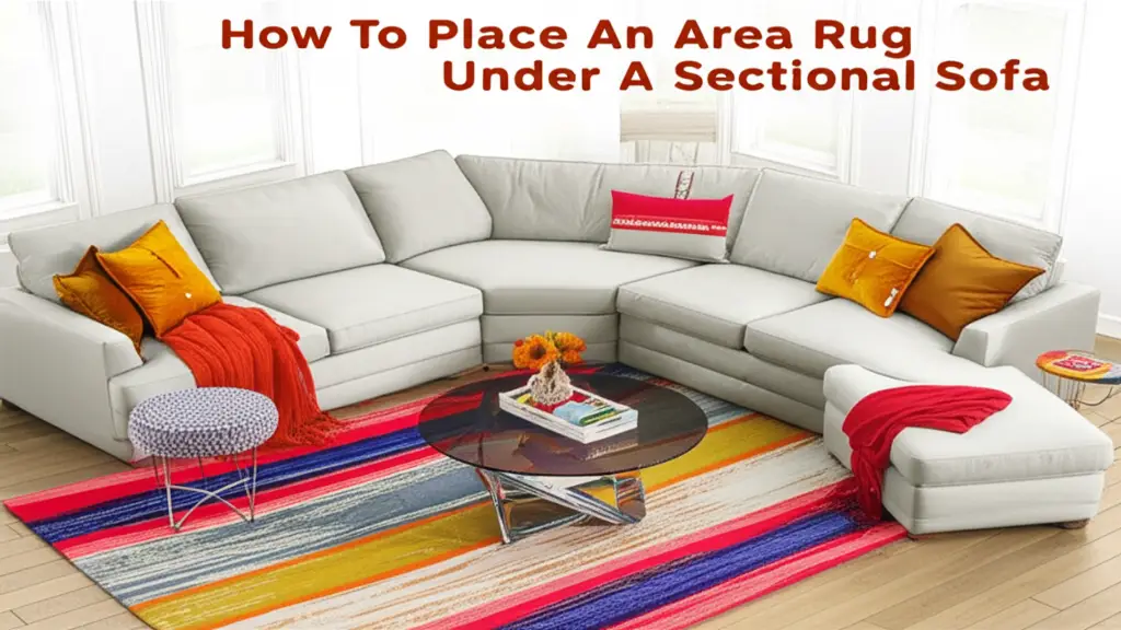 How To Place An Area Rug Under A Sectional Sofa