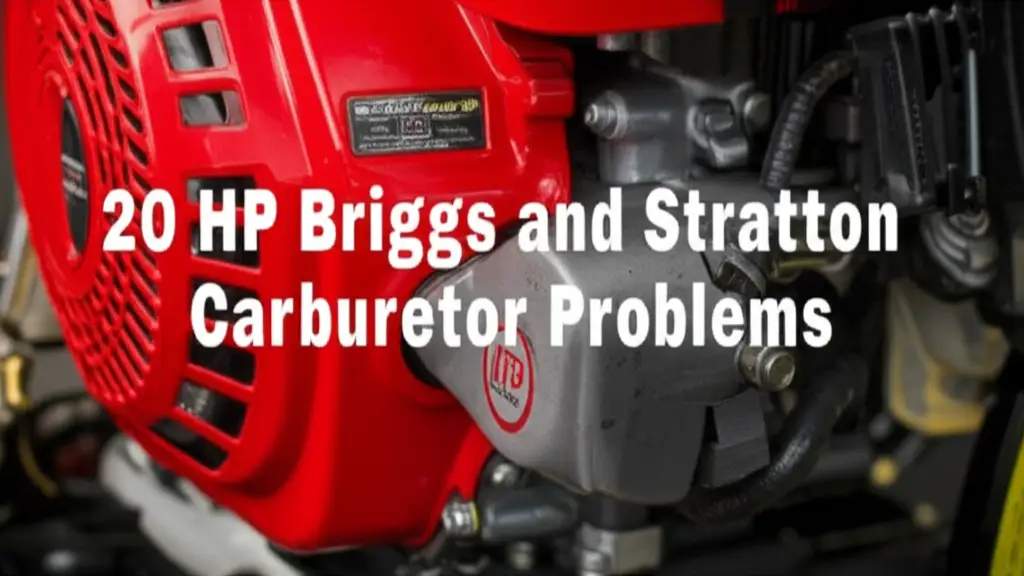 20 Hp Briggs And Stratton Carburetor Problems