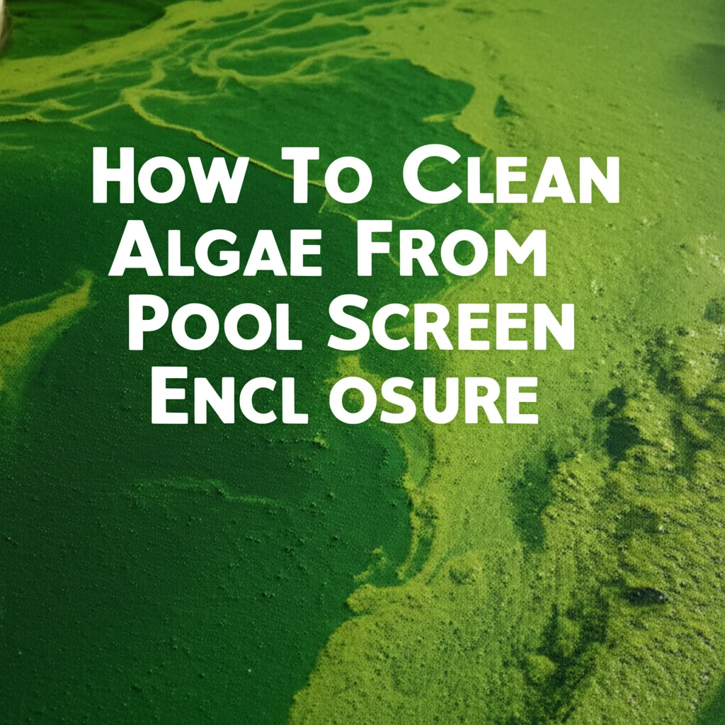 How To Clean Algae From Pool Screen Enclosure