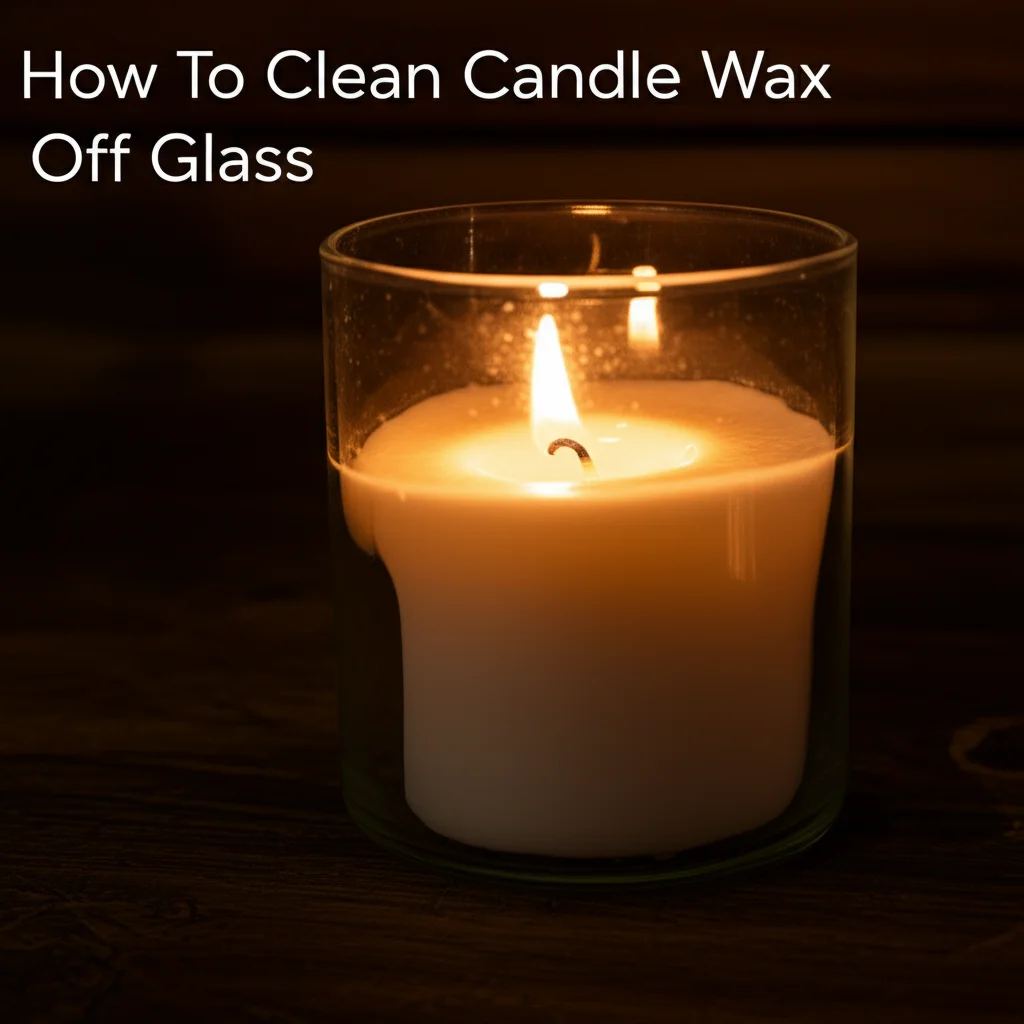 How To Clean Candle Wax Off Glass