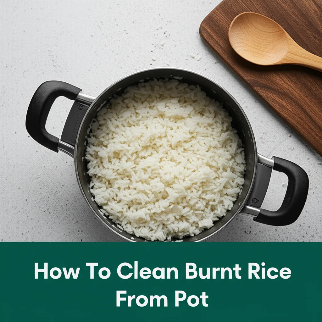 How To Clean Burnt Rice From Pot
