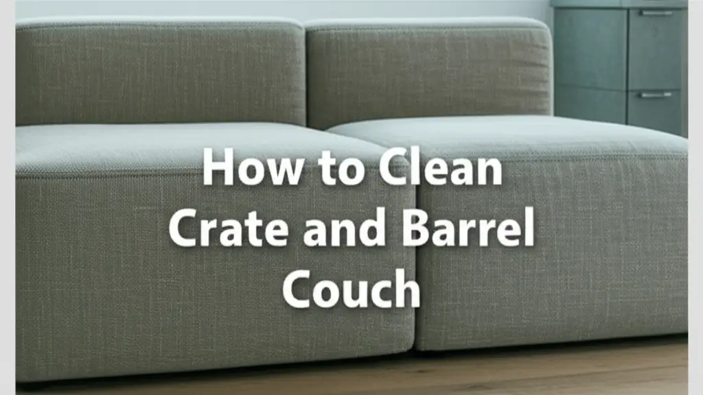 How to Clean Crate and Barrel Couch