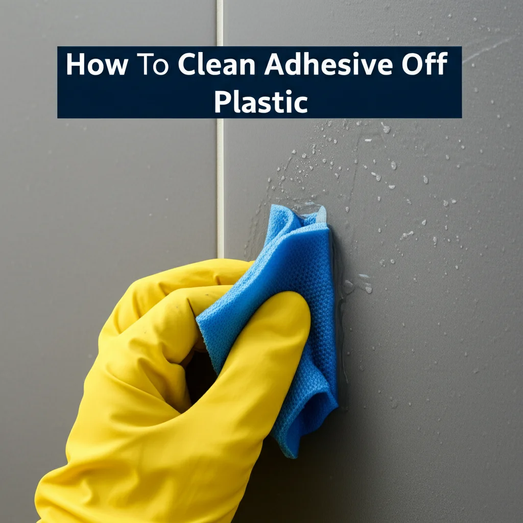 How To Clean Adhesive Off Plastic