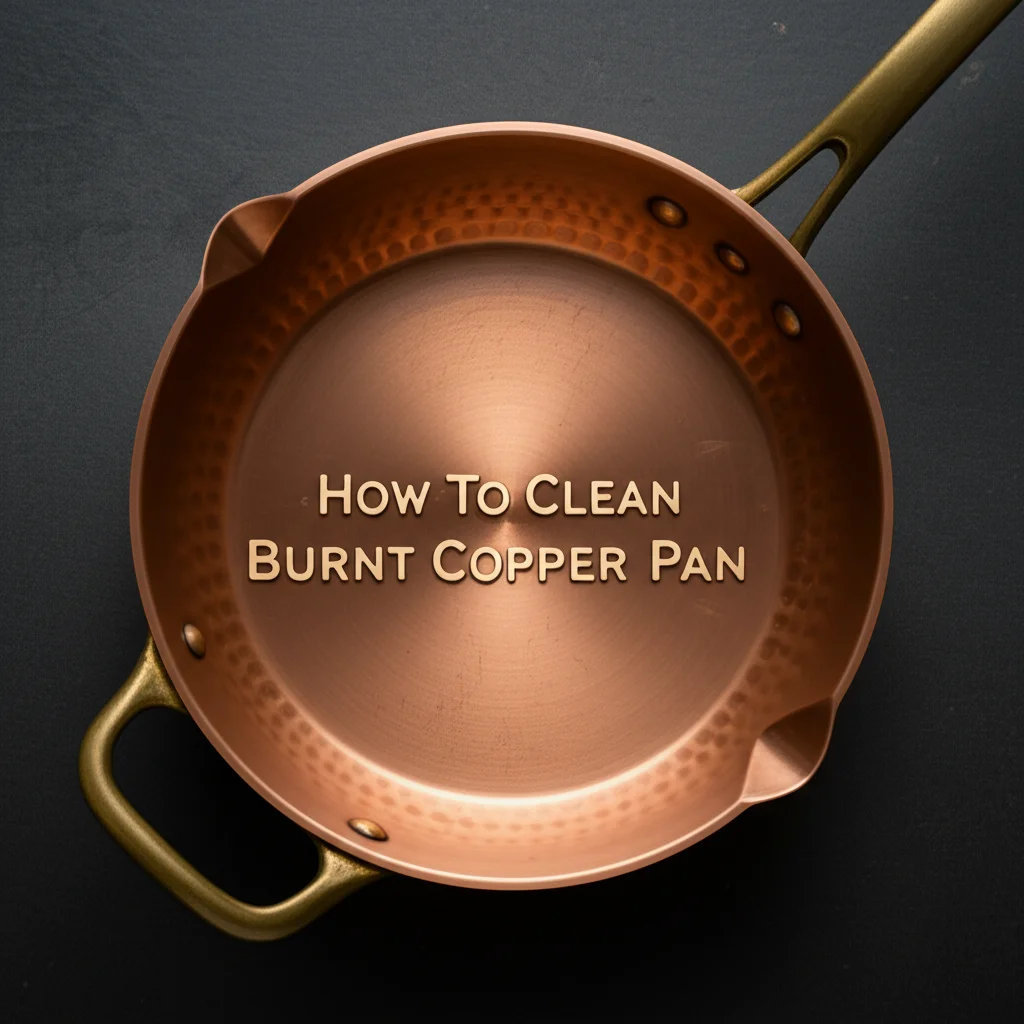 How To Clean Burnt Copper Pan