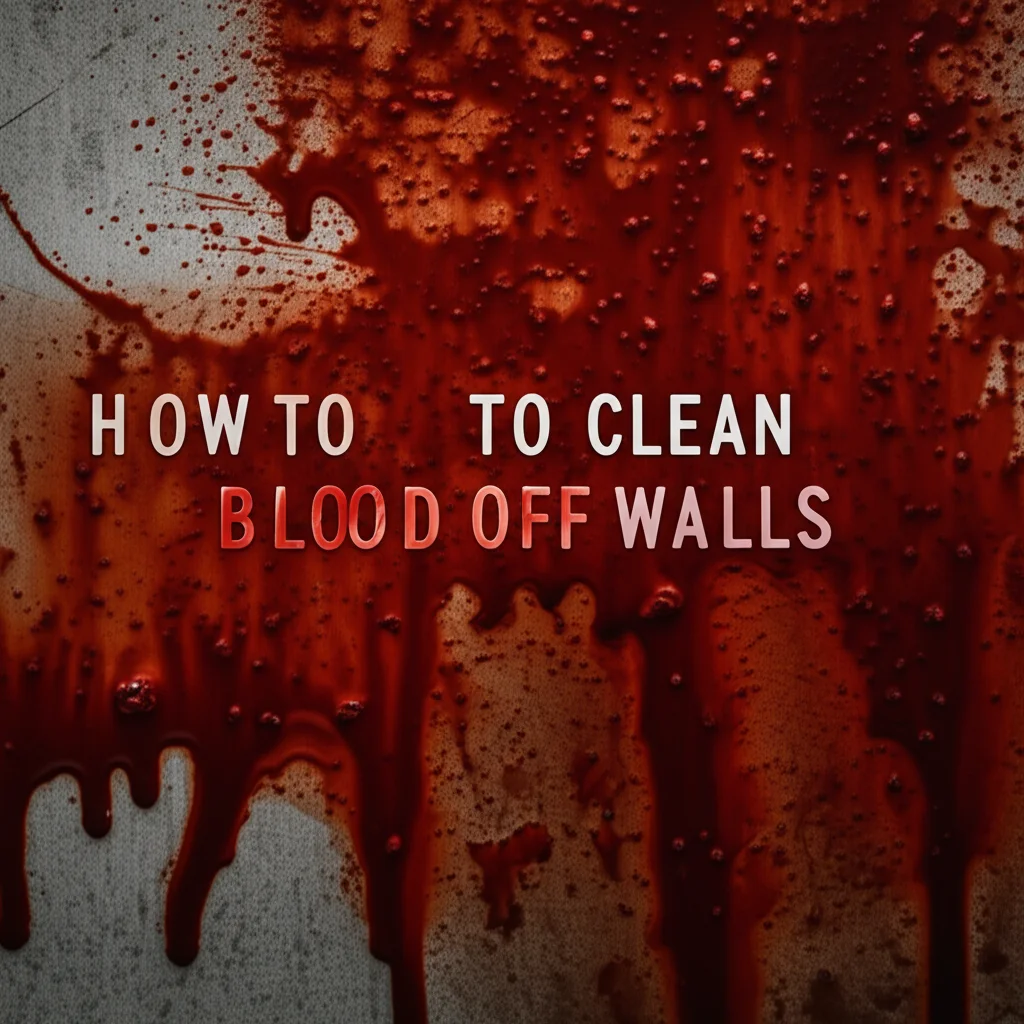 How To Clean Blood Off Walls