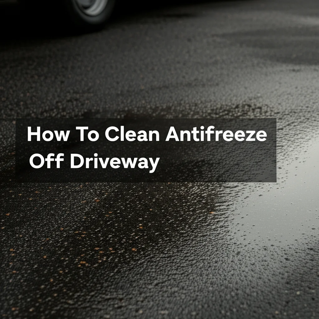 How To Clean Antifreeze Off Driveway