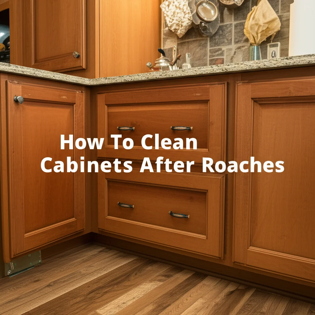 How To Clean Cabinets After Roaches