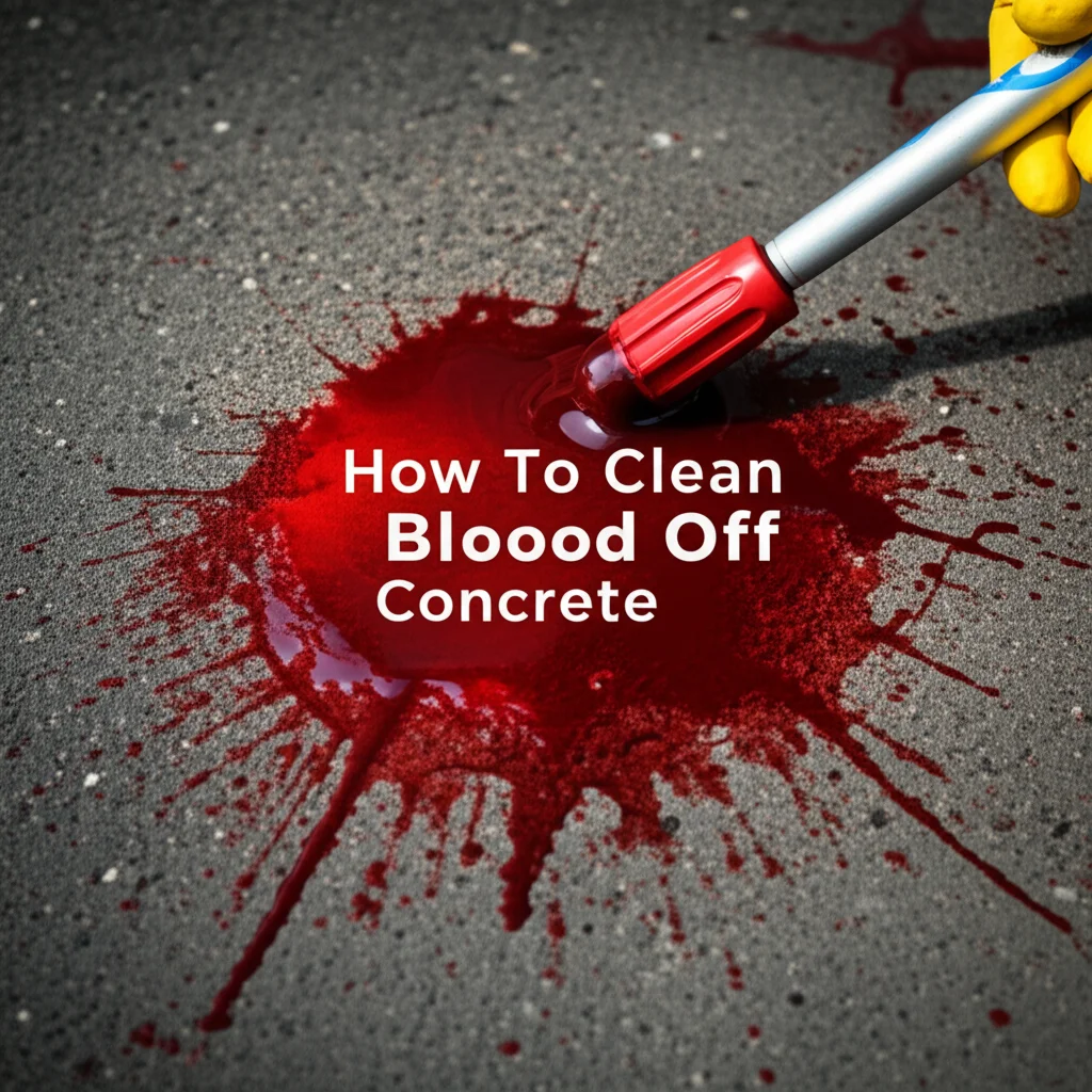 How To Clean Blood Off Concrete