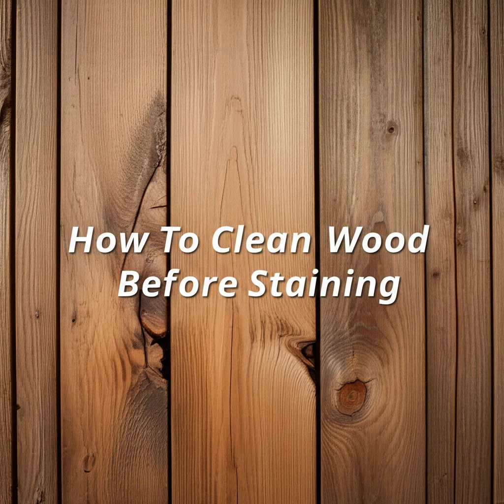 How To Clean Wood Before Staining
