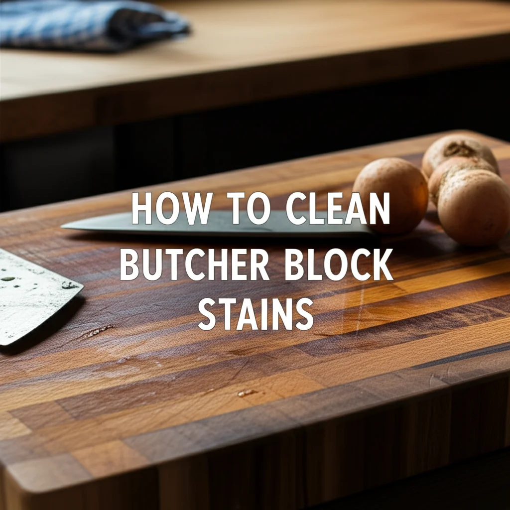 How To Clean Butcher Block Stains