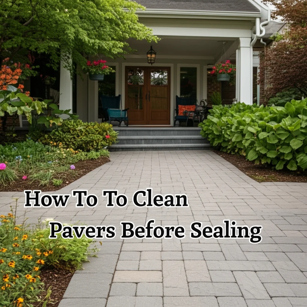 How To Clean Pavers Before Sealing