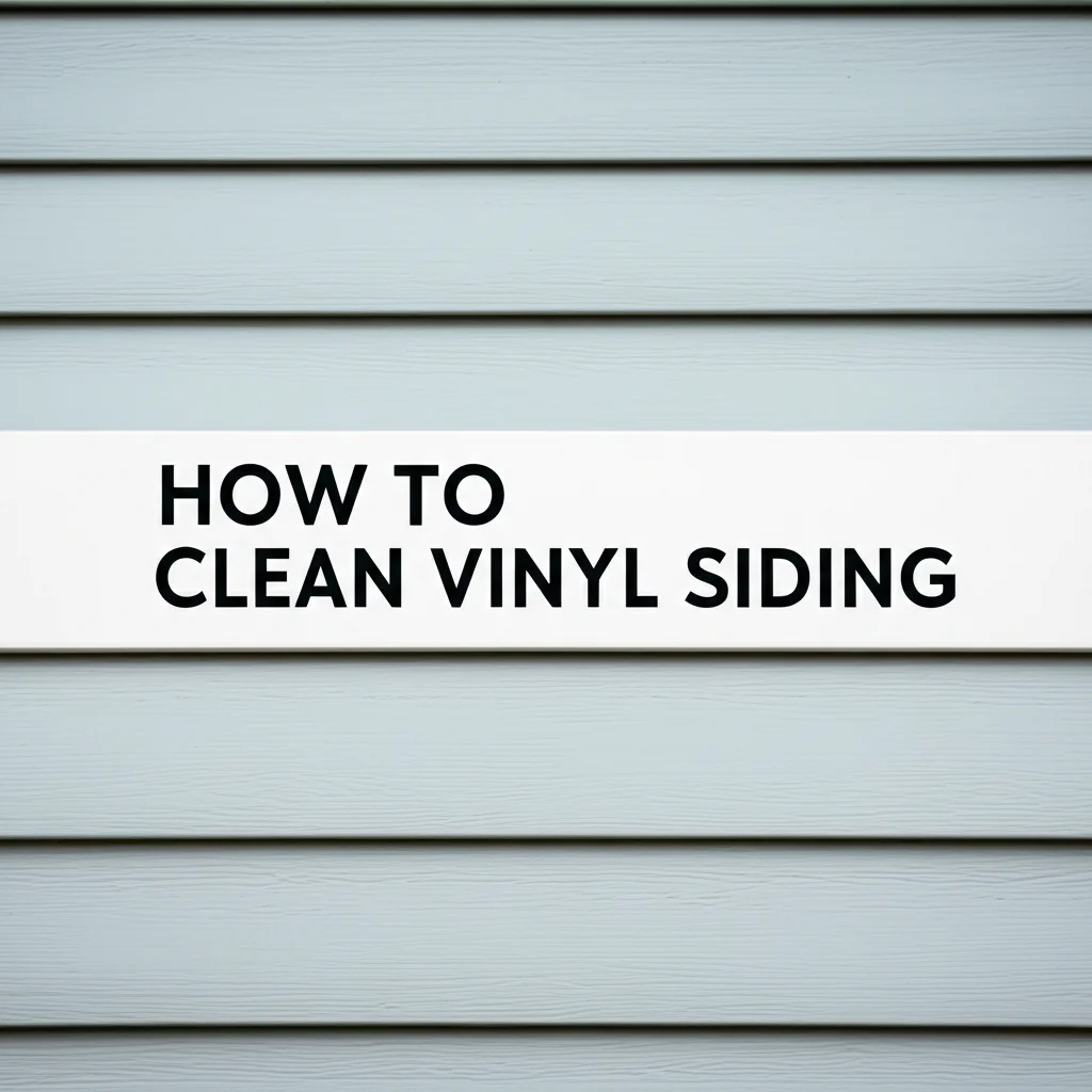 How To Clean Vinyl Siding
