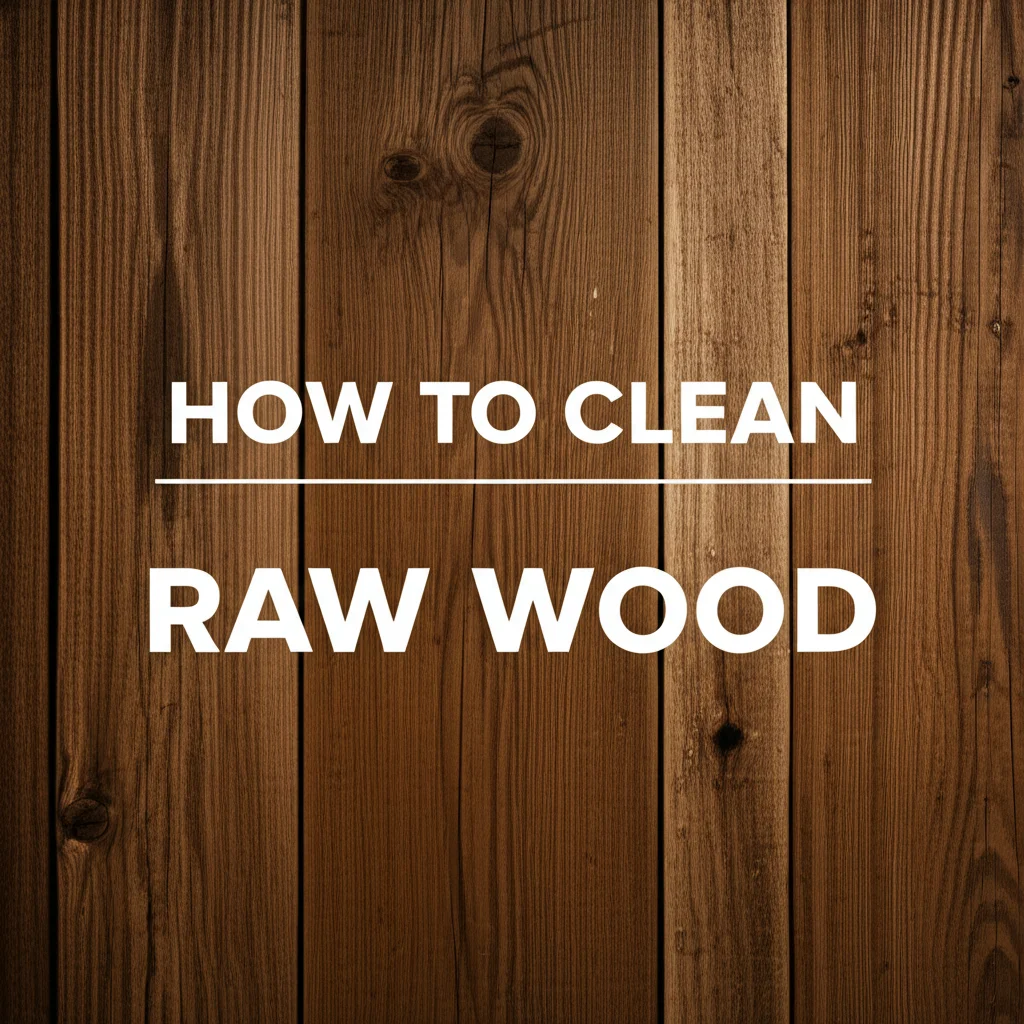 How To Clean Raw Wood