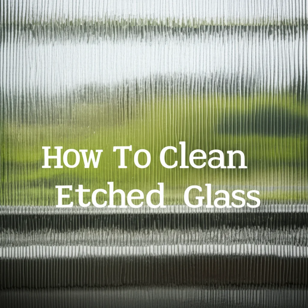 How To Clean Etched Glass