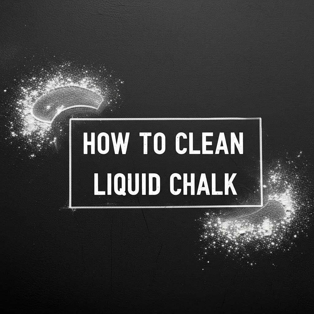 How To Clean Liquid Chalk