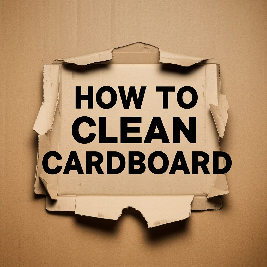 How To Clean Cardboard