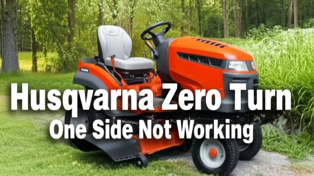 Husqvarna Zero Turn One Side Not Working Troubleshooting Guide