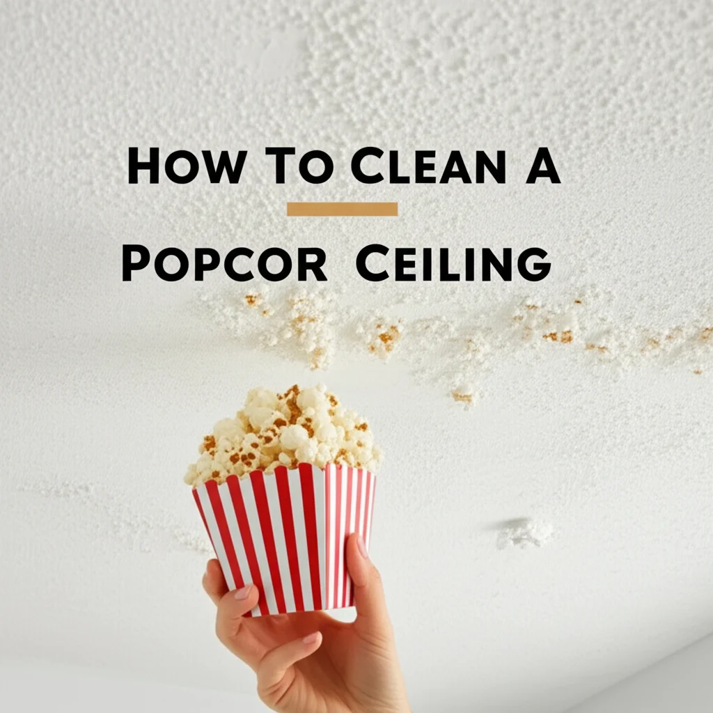 How To Clean A Popcorn Ceiling