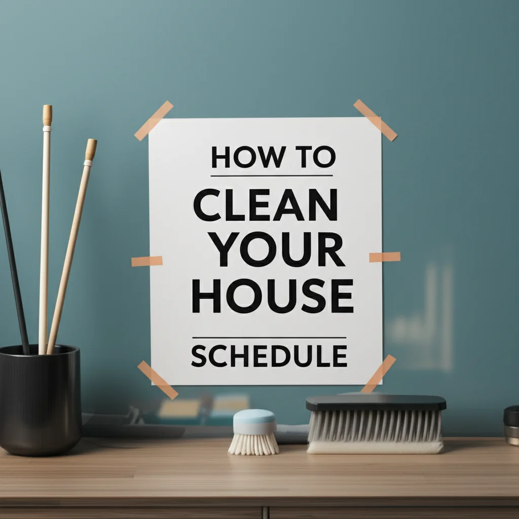 How To Clean Your House Schedule