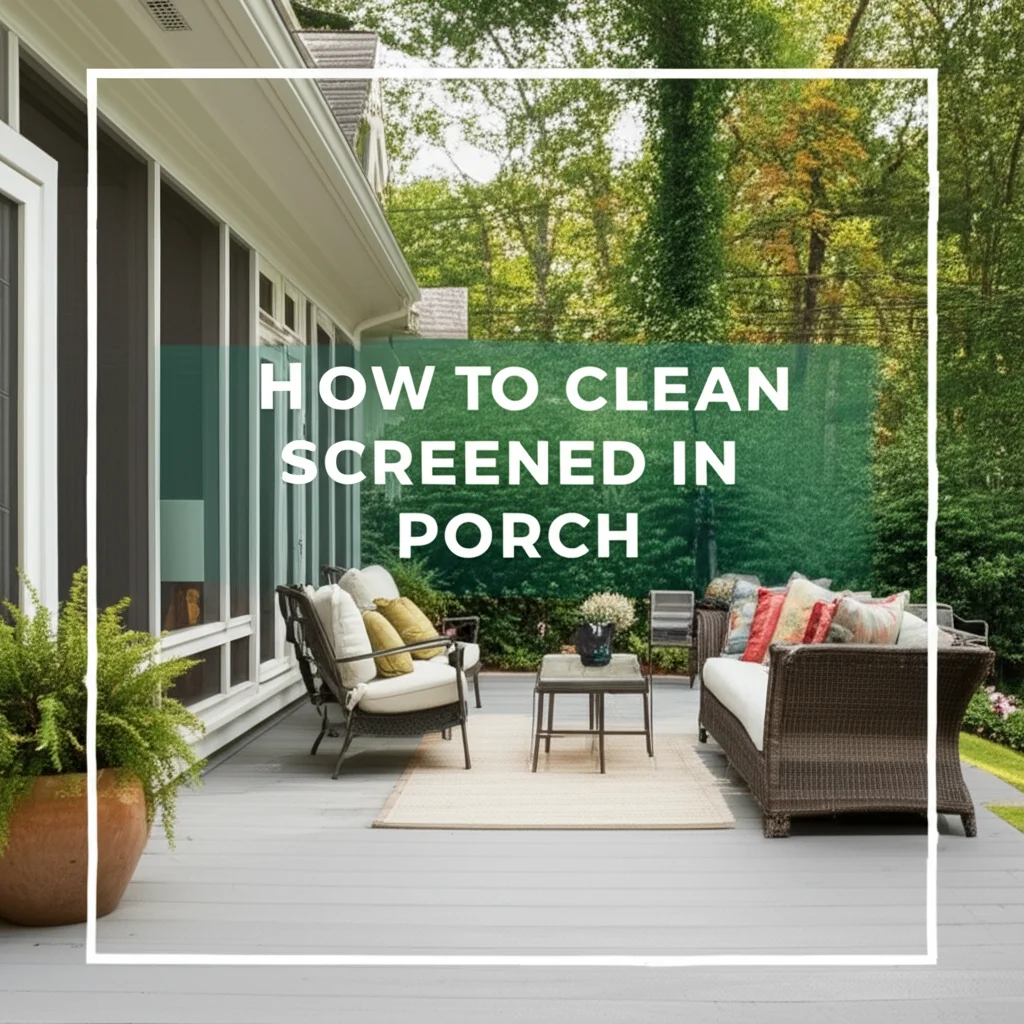 How To Clean Screened In Porch