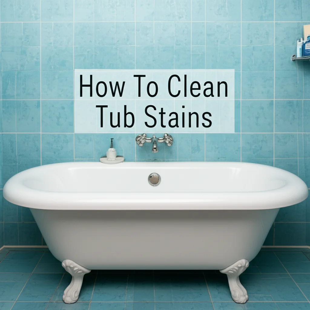 Learn how to effectively clean tub stains with simple methods and specialized cleaners. Discover solutions for common bathroom issues like soap scum, hard water, and rust.