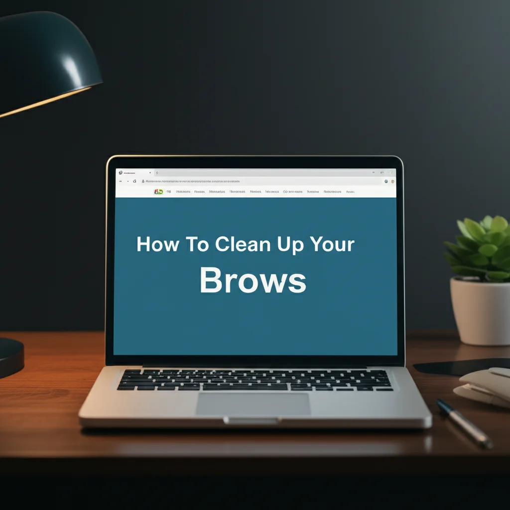 How To Clean Up Your Brows