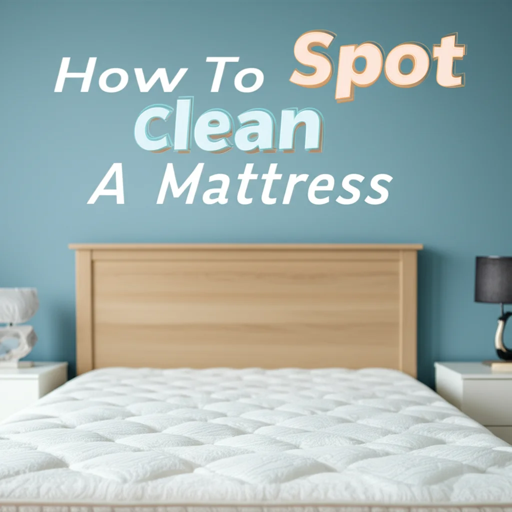 How To Spot Clean A Mattress