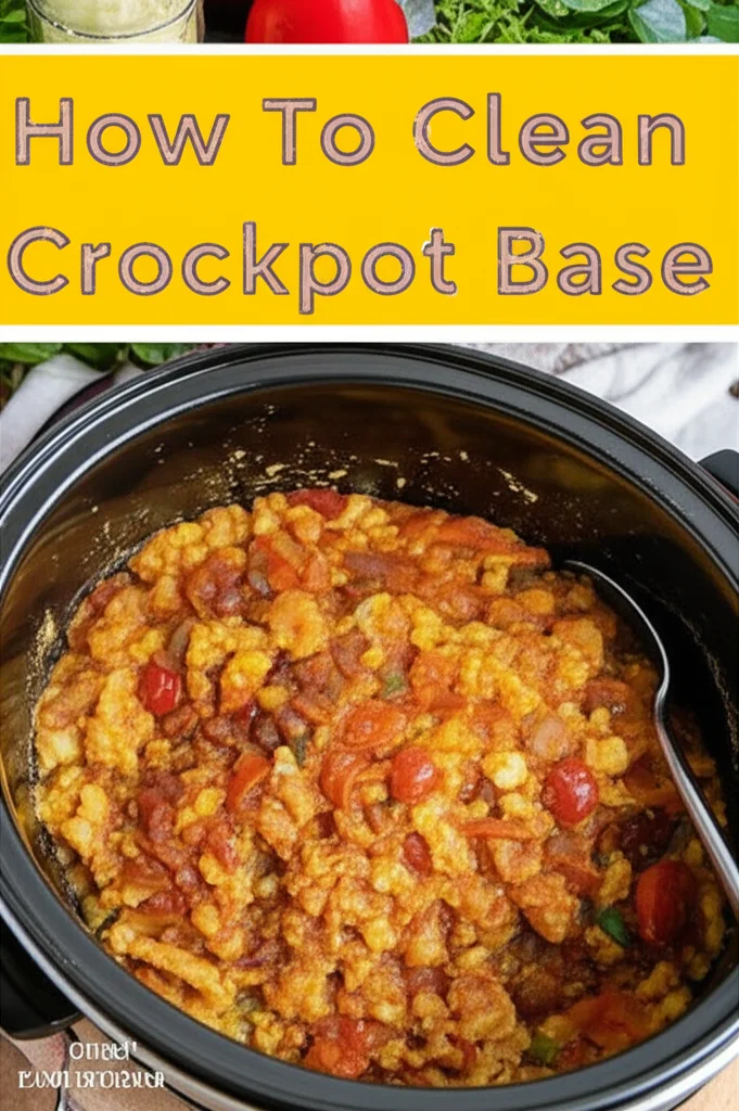 How To Clean Crockpot Base
